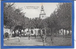 83 MONTAUROUX - Place Et Mairie - Animée - Montauroux