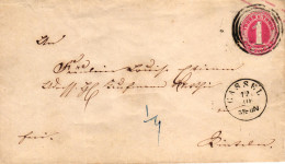 Thurn U Taxis, Ganzsache U18, Versandt Von Cassel Nach Rinteln - Lettres & Documents