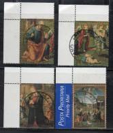 CITTÀ DEL VATICANO VATICAN VATIKAN 1999 NATALE CHRISTMAS NOEL WEIHNACHTEN NAVIDAD SERIE COMPLETA COMPLETE SET USATA USED - Used Stamps