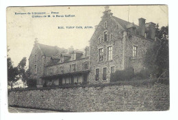 Freux - Environs De Libramont     Château De M Le Baron Goffinet 1911 ( Plooi Re Onder) - Libramont-Chevigny
