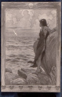 ART NOUVEAU / ART DÉCO : FEMME Au BORD DE MER - AM GESTADE - ILLUSTRATION SIGNÉE : FIDUS (al694) - Fidus