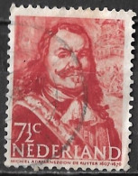 Afwijking Rode Vlekken Bij NEDE In Nederland In 1943-44 Zeehelden 7½ Cent Roodbruin NVPH 412 - Variétés Et Curiosités