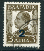 BULGARIA 1934 Surcharge 2 On 3 L.used.   Michel 259 - Used Stamps