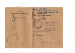 GREVE DES P T T NOVEMBRE 1974 - LETTRE OFFICIELLE DE PARIS POUR MONTPELLIER - Documents
