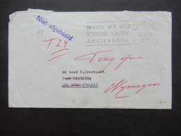 Niederlande 1964 Nijmegen - Den Burg (Texel) Poste Restante Und Violetter Stempel Niet Afgehaald / Postkantoor Nijmegen - Briefe U. Dokumente