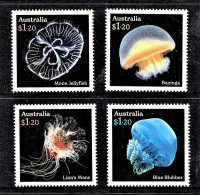 Australia 2023 Jellyfish - Underwater Wonders Set Of 4 MNH - Unused Stamps