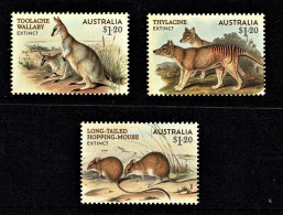 Australia 2023 Extinct Mammals Set Of 3 MNH - Neufs