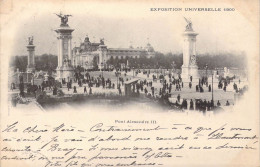 FRANCE - 75 - Paris - Expositions Universelle 1900 - Pont Alexandre III - Carte Postale Ancienne - Exhibitions