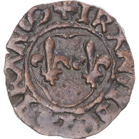 Monnaie, France, François Ier, Denier Tournois, TTB, Cuivre - 1515-1547 Francesco I