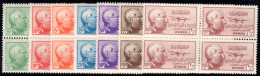 Syria 1945 Resumption Of Constitutional Government Airs In Unmounted Mint Blocks Of 4 (upper Two Lmm) - Unused Stamps