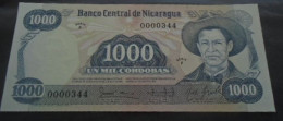 NICARAGUA, P  143  ,  1000 Cordobas , Serie F , 1984 ,   UNC   Neuf , LOW NUMBER - Nicaragua