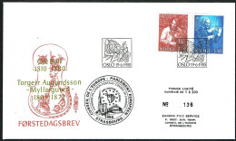 EUROPA FDC SERVICE . TIRAGE LIMITE Nr:136. DU CONSEIL DE L'EUROPE STRASBOURG .OSLO .19.6.1985. NORVEGE. - Covers & Documents