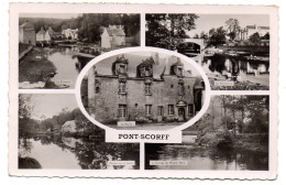 PONT SCORFF --1955--Multivues .....timbre.. Cachet  Montreuil Sous Bois - Pont Scorff