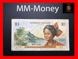 FRENCH ANTILLES -  Guadaloupe - Guyane - Martinique  10 Francs  1964   P. 8  *scarce*   Fine - Sonstige – Amerika