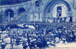 FRANCE - 65 - Lourdes - Bénédiction Des Malades - Carte Postale Ancienne - Lourdes