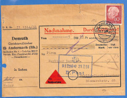 Allemagne Republique Federale 1958 Seulement Le Recto D'une Lettre De Andernach (G19879) - Cartas & Documentos