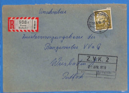 Allemagne Republique Federale 1959 Lettre Einschreiben De Essen (G19881) - Brieven En Documenten