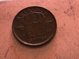 Münze Münzen Umlaufmünze Belgien 50 Centimes 1983 Belgique - 50 Centimes