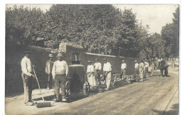 37   LA MEMBROLLE SUR CHOISILLE  OU  TOURS  BORD LEVEE DE LA LOIRE VOIR RAIL SUR LA DROITE ET PONT AU FOND CARTE PHOTO - Other & Unclassified