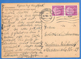 Allemagne Republique Federale 1954 Carte Postale De Regensburg (G19907) - Cartas & Documentos