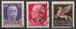 Ionian Island 1941 Italian Occupation ISOLE JONIE Overprint 3 Used Values From The Set Vl. 6-7-9 - Islas Ionian