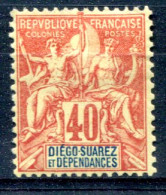 Diego Suarez            34 * - Unused Stamps