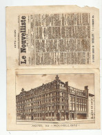 Carte De Visite 1929 Cdv Lyon Hotel Du Nouvelliste 14 Rue De La Charité Depuis 1879 - Visitekaartjes