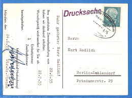 Allemagne Republique Federale 1955 Carte Postale De Munchen-Frankfurt (G19912) - Cartas & Documentos