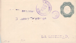 EL SALVADOR - ENVELOPE 22 CTVS 1894 LA LIBERTAD  /*101 - Salvador
