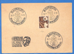 Allemagne Republique Federale 1953 Carte Postale De Bayreuth (G19928) - Lettres & Documents