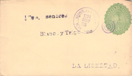 EL SALVADOR - ENVELOPE 10c 1891 LA LIBERTAD  /*103 - El Salvador