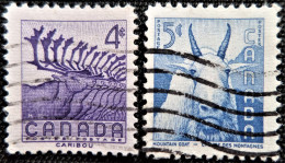 Canada 1955 National Wild Life Week  Y&T  N°  287 Et 288 - Usati