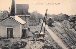 CPA 46 LA GARE DE BIARS / TRAIN / CPA RARE - Autres & Non Classés