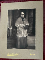 Luçon * RARE Grande Photo Photographe Piard Humbert * Homme D'église , Religieux , Religion * 20x15cm - Lucon