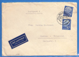 Allemagne Republique Federale 1957 Lettre Par Avion De Mannheim (G19945) - Brieven En Documenten