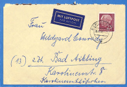 Allemagne Republique Federale 1958 Lettre Par Avion De Berlin (G19948) - Storia Postale