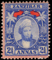 Zanzibar 1896 2½a Bright-blue Lightly Mounted Mint. - Zanzibar (...-1963)