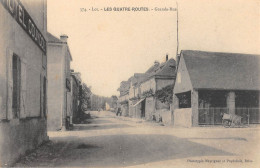 CPA 46 LES QUATRE ROUTES GRANDE RUE - Sonstige & Ohne Zuordnung