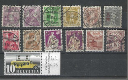 Timbres Suisse Fin De Série - Lettere