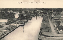 Rennes * Le Quai De La Prévalaye Et Le Quai St Cyr * Péniche Batellerie - Rennes