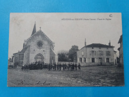 87) Mézières-sur-Issoire - N°4 - Place De L'église - ANNEE:1906 - EDIT: J.S.D - Meziere Sur Issoire