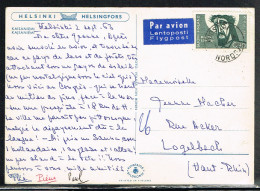 ILL 55 - CPM Helsinki Finlande Par Avion Pour La France - Covers & Documents