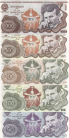 NIKOLA TESLA 50, 100, 200, 200 And 1000 Dinara 2023, (Fantasy Banknotes) - Serbien