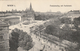 4906 160 Wien, Franzensring Mit Parlament.   - Ringstrasse