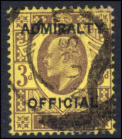 1903 3d Admiralty Official Used. - Dienstmarken