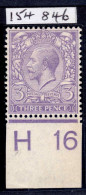 1912 3d Very Pale Violet Fine Lightly Mounted Mint With Control H16. Clean RPS Certificate Stating Genuine. Rare Shade. - Neufs