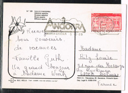 ILL 57 - CPM Vallée D'Andorre 1989 - Covers & Documents