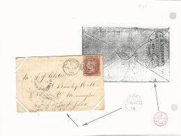 40300 ) GB UK Cover  Exhibition Page  1858 - Cartas