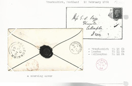 40301 ) GB UK Cover  Exhibition Page  1864 - Briefe U. Dokumente