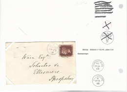 40302 ) GB UK Cover  Exhibition Page  1868 - Storia Postale